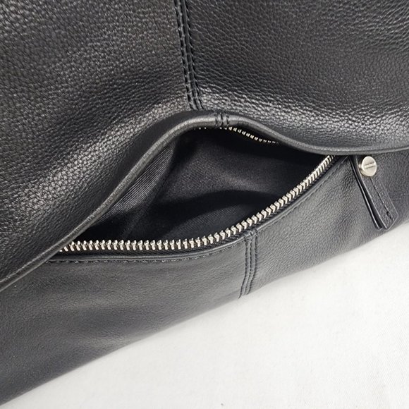 Sanctuary Black Leather Crossbody Oversize Clutch Purse - Picture 5 of 11